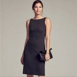 MM.LaFleur Cinder Gray Ponte Knit Lydia Dress, 16, Day To Night, Professional